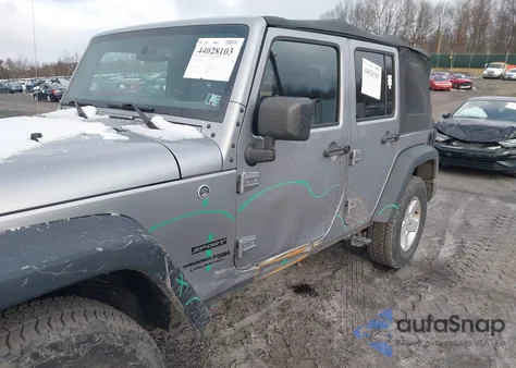 2018 Jeep Wrangler Jk Unlimited Sport S 4X4 из США, поврежденный, VIN 1C4BJWDG7JL829163